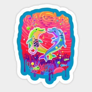 Dawn of the Dolphins Sticker